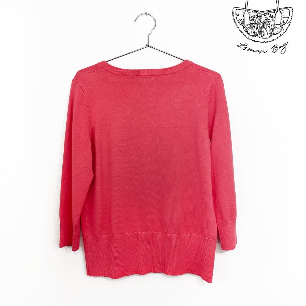 Grace Elements / Button Down Crew Neck Cardigan S… - image 5